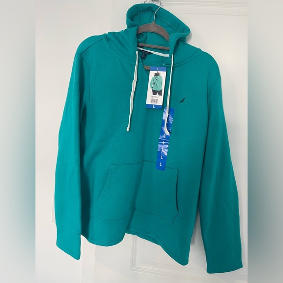 Nautica Tops - NWT Ladies Beautiful Hoodie Sweatshirt in unique Green from Nautica / Large